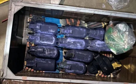 Joint Forces Seize Grenades, Pistols, and Ammunition in Bagarpara