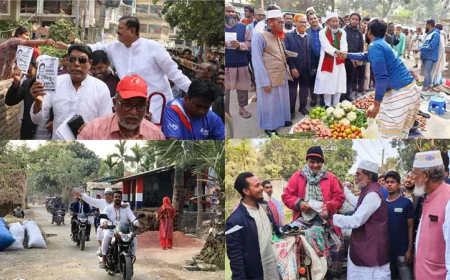 Election festivity spreads from Rajshahi city to rural areas