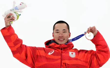 Japan's Kimura wins Olympic snowboard big air gold