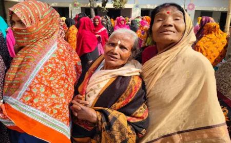 Rajshahi-3: Active participation of Hindu women voters at polling centers