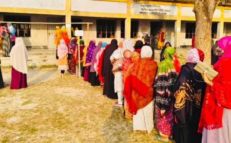 High turnout of women voters as polling begins in Naogaon