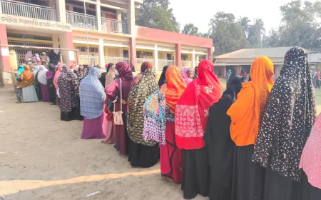 Festive mood marks polling in Cumilla