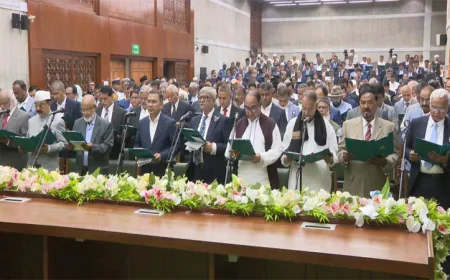 Newly elected BNP MPs swear-in