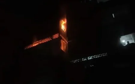 Fire at Karwan Bazar wooden shop brought under control