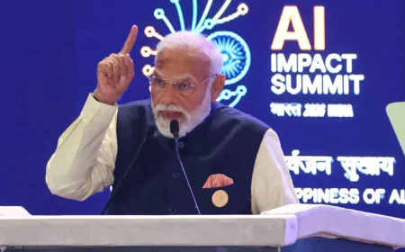 India's Modi calls for inclusive tech at AI summit