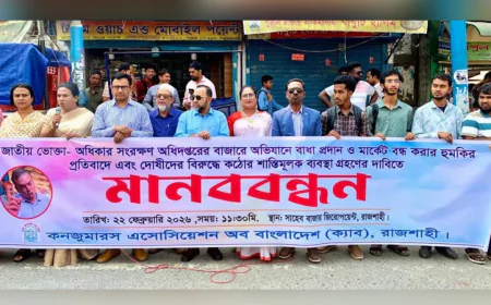 CAB arranges human chain protesting obstruction in market monitoring