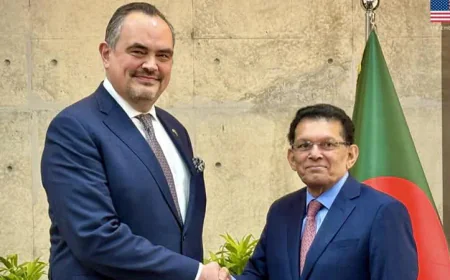 US envoy greets FM on new role