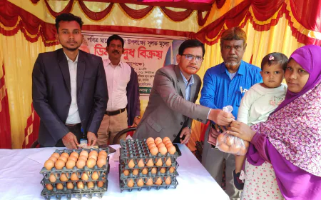 Subsidised milk, eggs sold in Natore during Ramadan