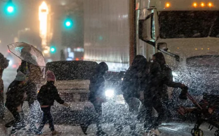 New York orders citywide travel ban as major storm hits US