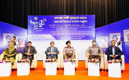 Five 'Adommya Nari' receive divisional awards in Rajshahi