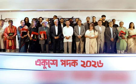 PM confers Ekushey Padak-2026