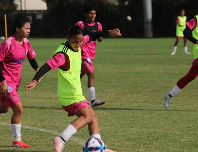 Women's booters continue training in full swing