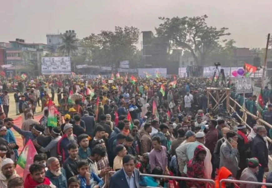 Huge Crowd Gathers for Tarique Rahman’s Rally in Khulna