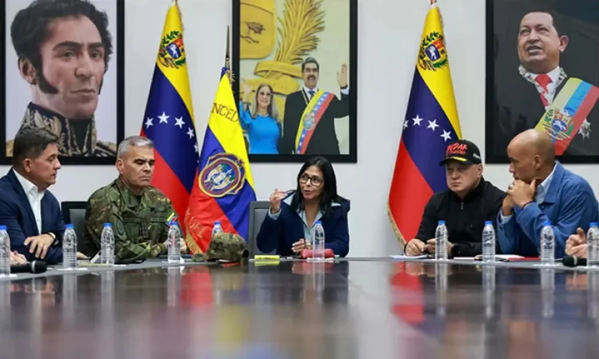 Venezuelan interim president meets with Spanish, French oil executives