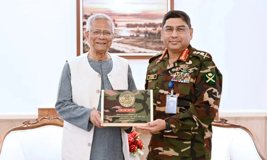 Army Chief calls on Chief Adviser