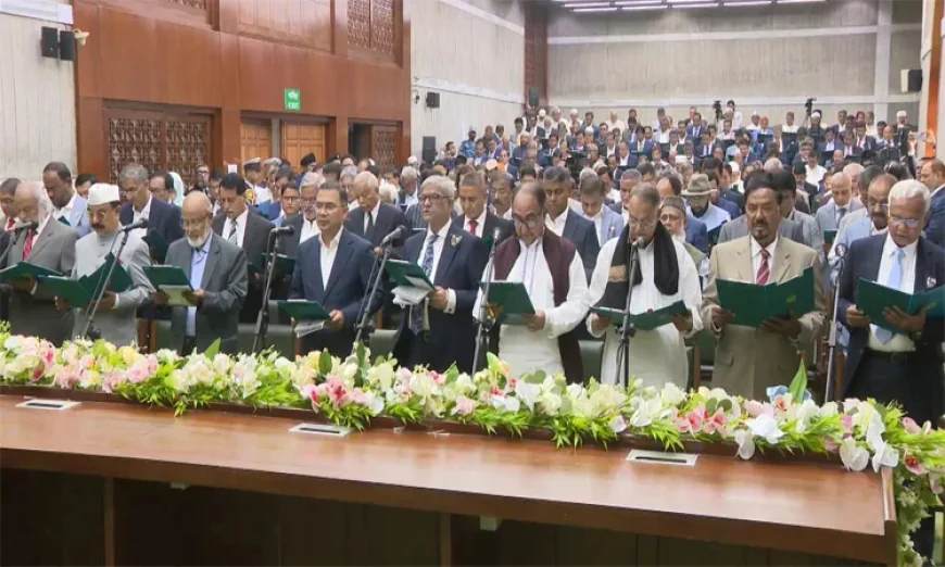 Newly elected BNP MPs swear-in