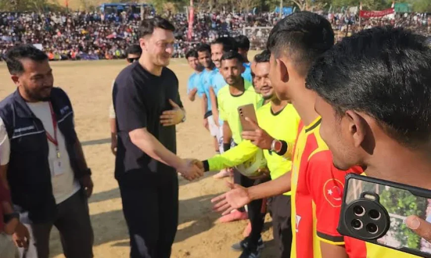 Mesut Ozil joins Iftar with Rohingyas in Cox's Bazar, plays football