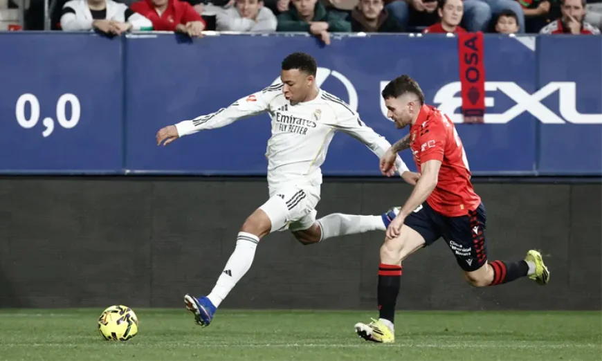 Liga leaders Real Madrid stung by late Osasuna winner