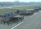 President takes salute, PM witnesses parade at National Parade Square
