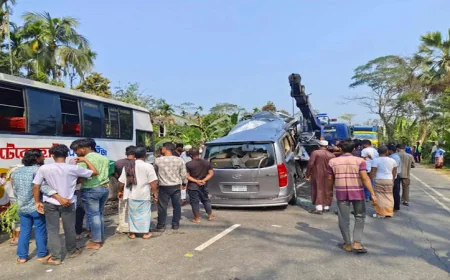 Two killed in Barishal road accident