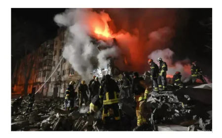 Russia rains missiles and drones on Ukraine, killing six