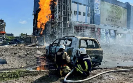 Ukraine issues nationwide air alert, 10 wounded in Kharkiv