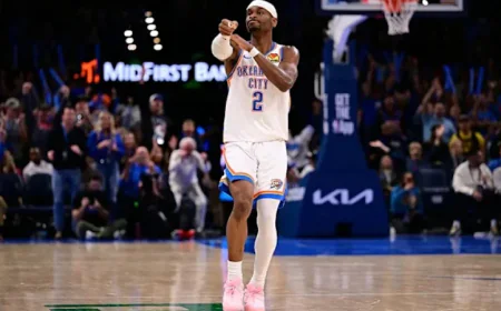 Gilgeous-Alexander equals scoring record as Thunder roll Nuggets