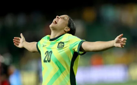Sam Kerr aiming to be at fifth World Cup in 2027 as Australia qualify