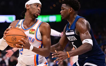 Gilgeous-Alexander keeps streak alive as Thunder down Wolves