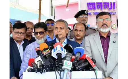 Road Transport Minister, DMP Officials inspect security at Mohakhali Bus Terminal