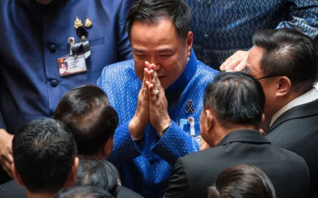 Thailand's new parliament elects Anutin as PM