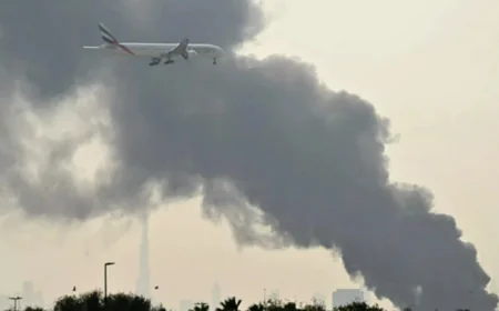 Abu Dhabi closes gas facility due to falling missile debris