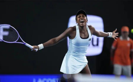 Gauff outlasts Bencic to reach Miami semi-finals