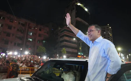 PM arrives at BNP central office in Nayapaltan