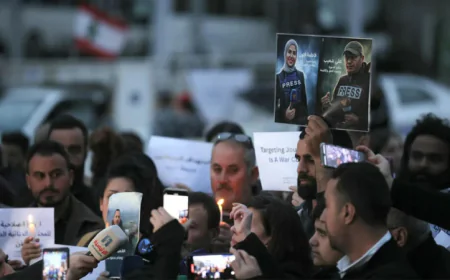 Israeli strike kills three journalists in south Lebanon