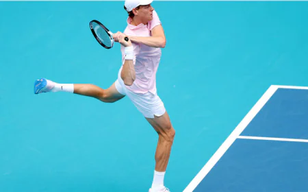 Implacable Sinner overpowers Lehecka to win Miami Open