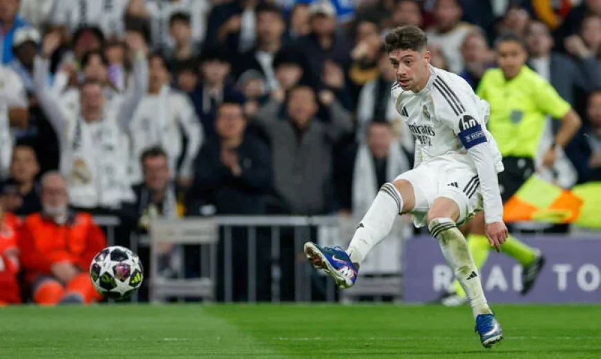 Real Madrid run riot as Valverde treble stuns Man City