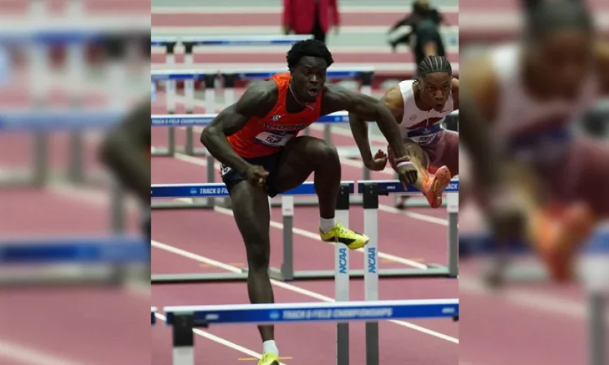 American Tharp runs 2026 world best in 60m hurdles