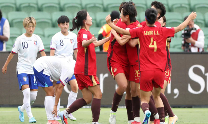 China edge Taiwan in extra-time to make Women's Asian Cup semis