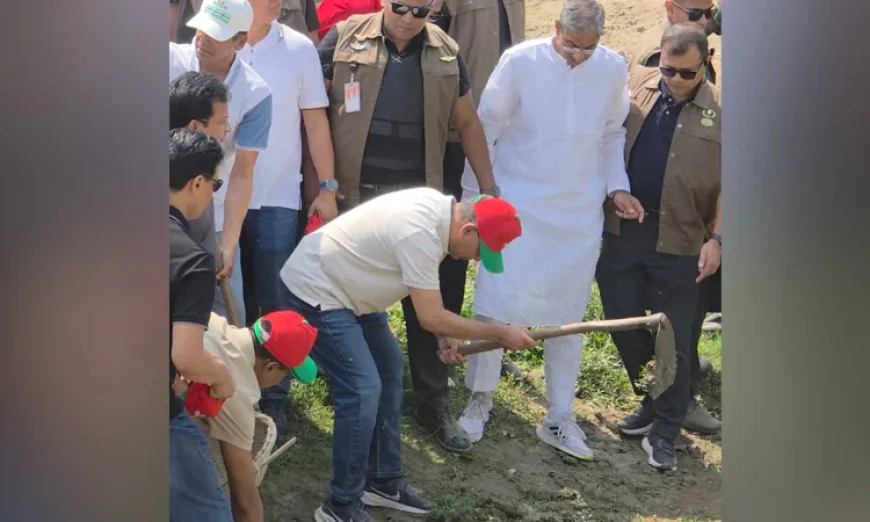 PM opens nationwide canal excavation programme in Kaharole, Dinajpur