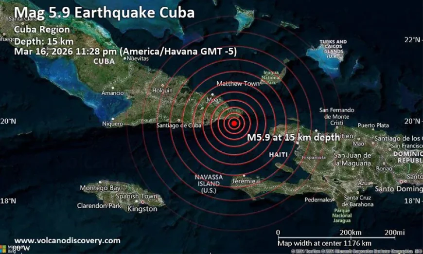 Magnitude 5.8 earthquake hits off Cuba: USGS