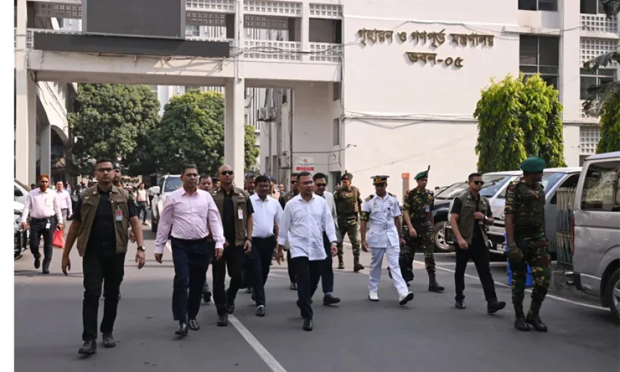 PM visits different ministries at secretariat