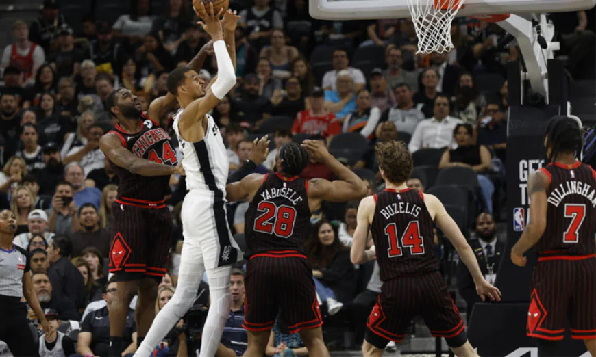 Wembanyama sets record as Spurs beat Bulls, Shai rescues Thunder