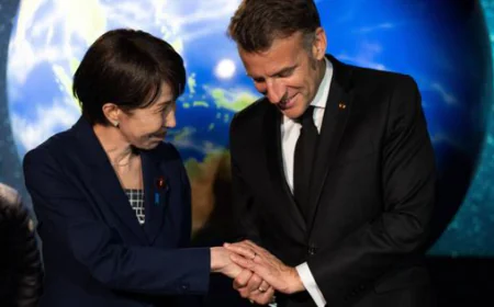 French President Macron lands in South Korea after Japan visit