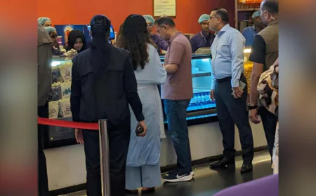 PM watches film at cinema hall with daughter