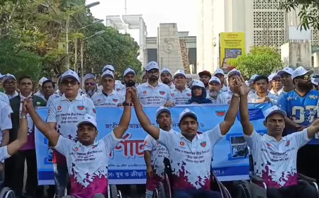 Rally held marking National & International Sports Day