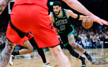 Brown, Tatum propel Celtics in win over Raptors