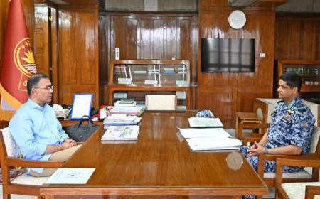 Air chief calls on PM