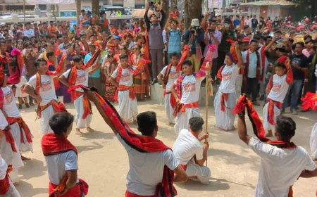 Baisabi festival celebrations begin in Khagrachhari with colourful Baisu procession