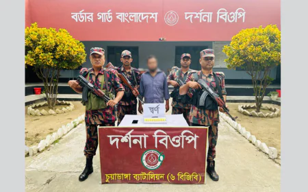 Man held with gold bars worth Tk 2.5cr in Chuadanga
